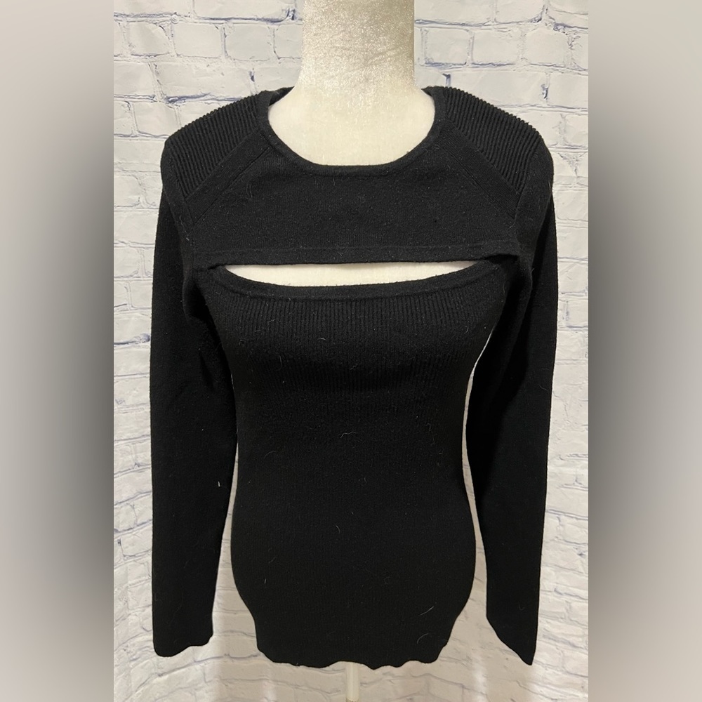 Torn by Ronny Kobo black knit tunic top - medium